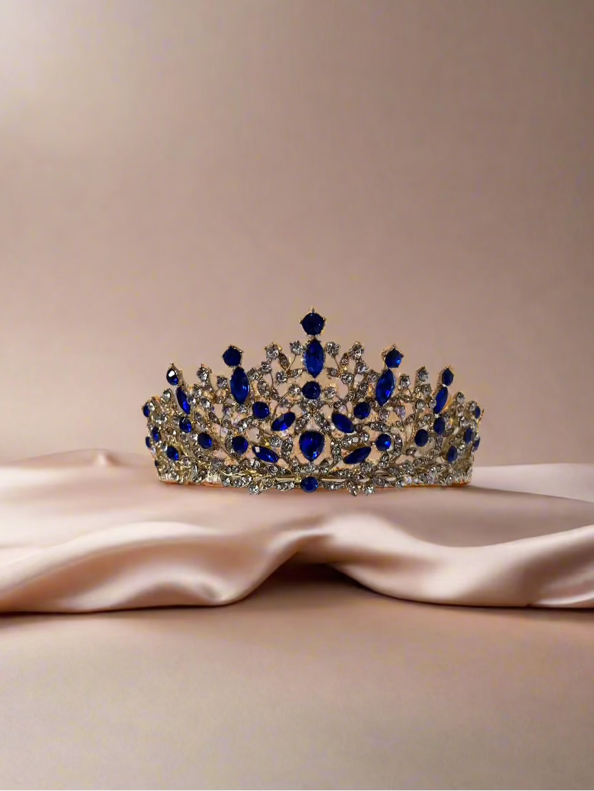 Elegant Calla Collection Tiara TR-41086 with intricate design, refined headwear crown for special occasions, jewelry accessory.