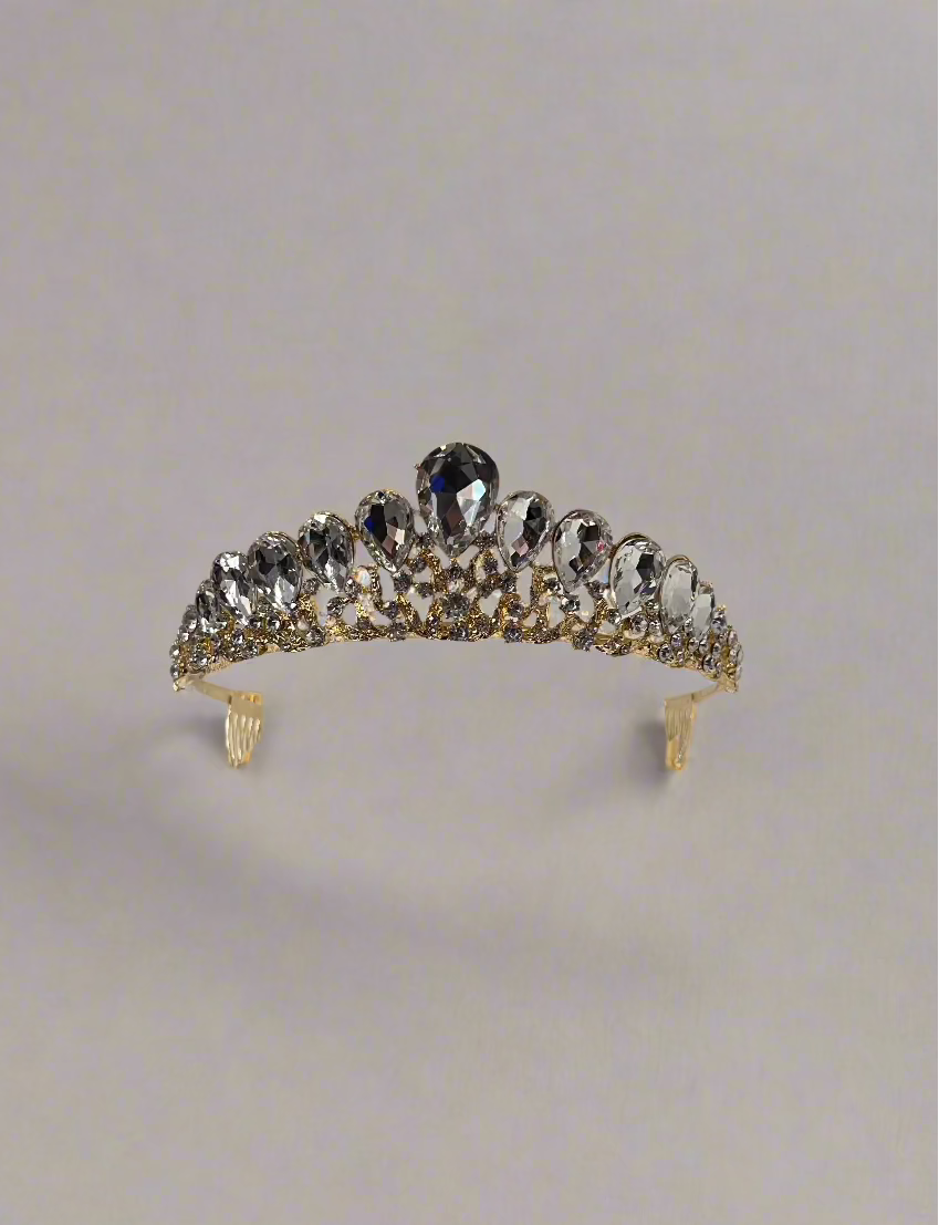 Calla Collection Tiara TR-41089 Glamour Big Rhinestone Crown