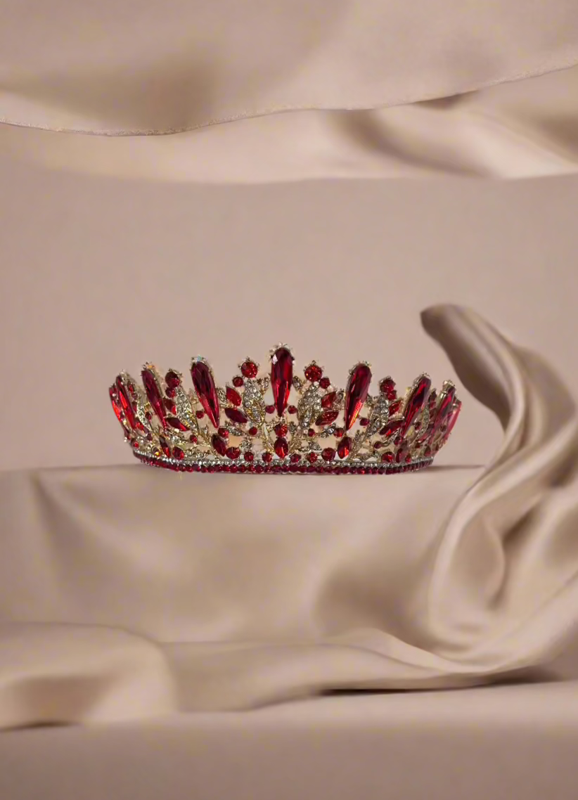 Calla Collection Tiara TR-41314 Shimmering Crystal Formal Crown