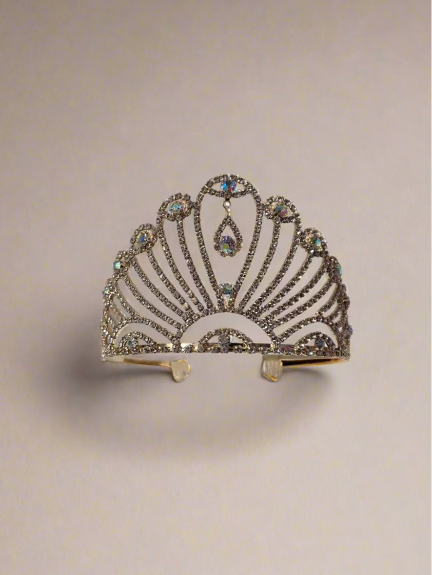 Calla Collection Tiara TR-907 Intricate Glamour Rhinestone Crown