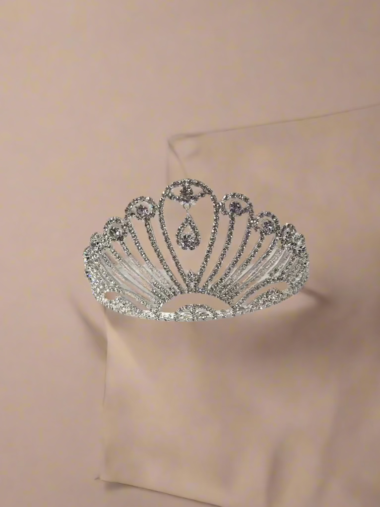 Calla Collection Tiara TR-907 Intricate Glamour Rhinestone Crown