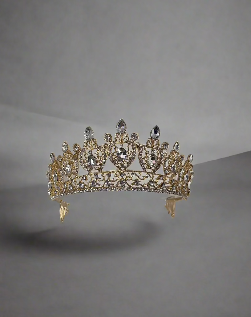Calla Collection Tiara TR-40568 Luxurious Sparking Jewel Crown