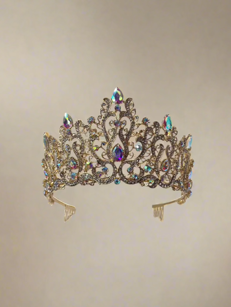 Calla Collection Tiara TR-934 Beautifully Crafted Glamour Crown