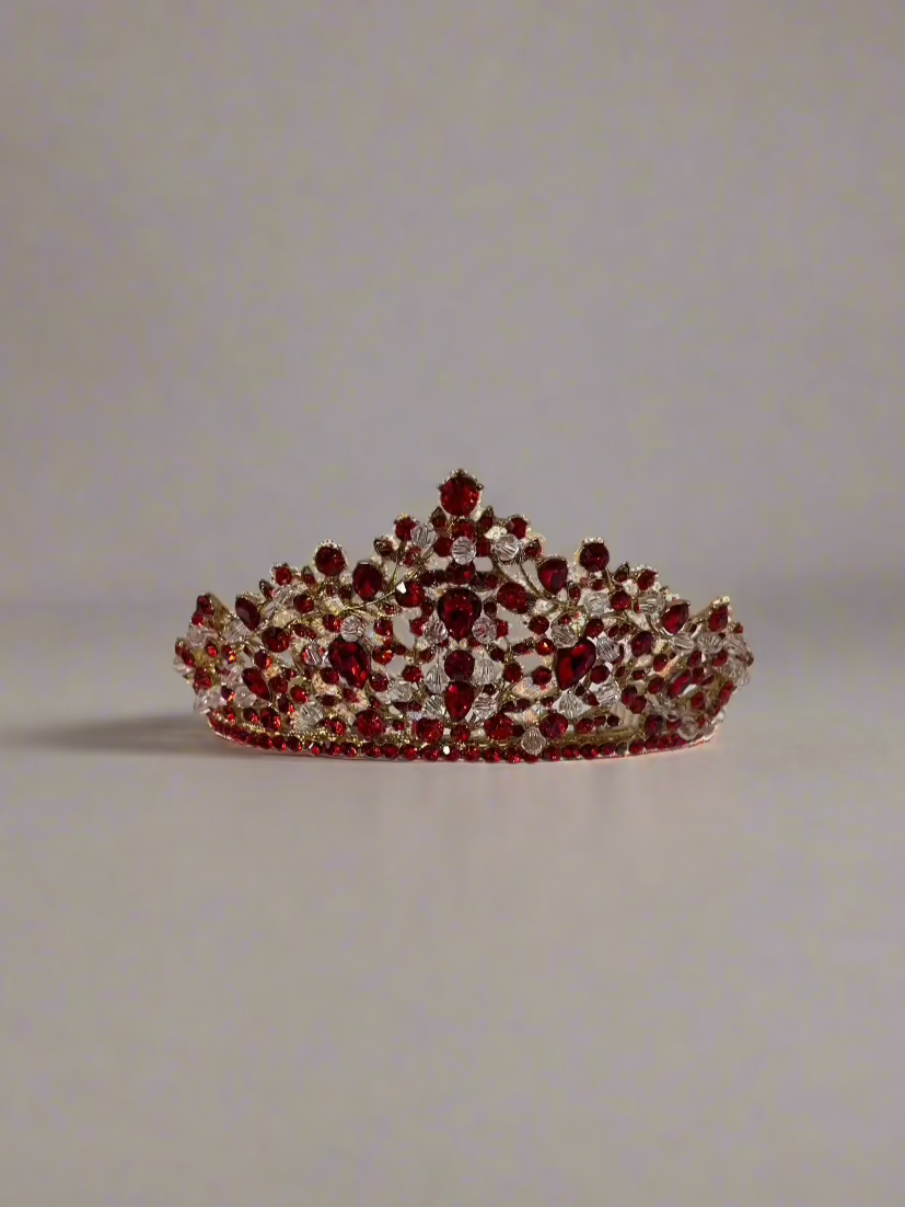 Calla Collection Tiara TR-41083 Elegant Big Rhinestone Crown