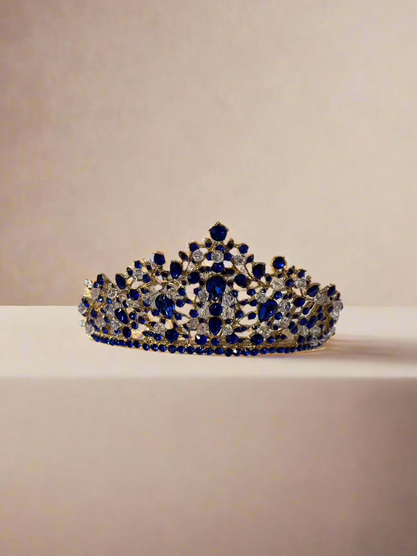 Calla Collection Tiara TR-41083 Elegant Big Rhinestone Crown