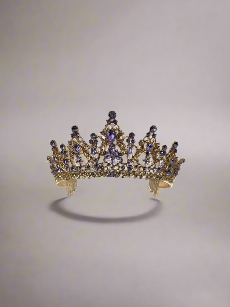 Calla Collection Tiara TR-40984 Intricate Grace Formal Crown