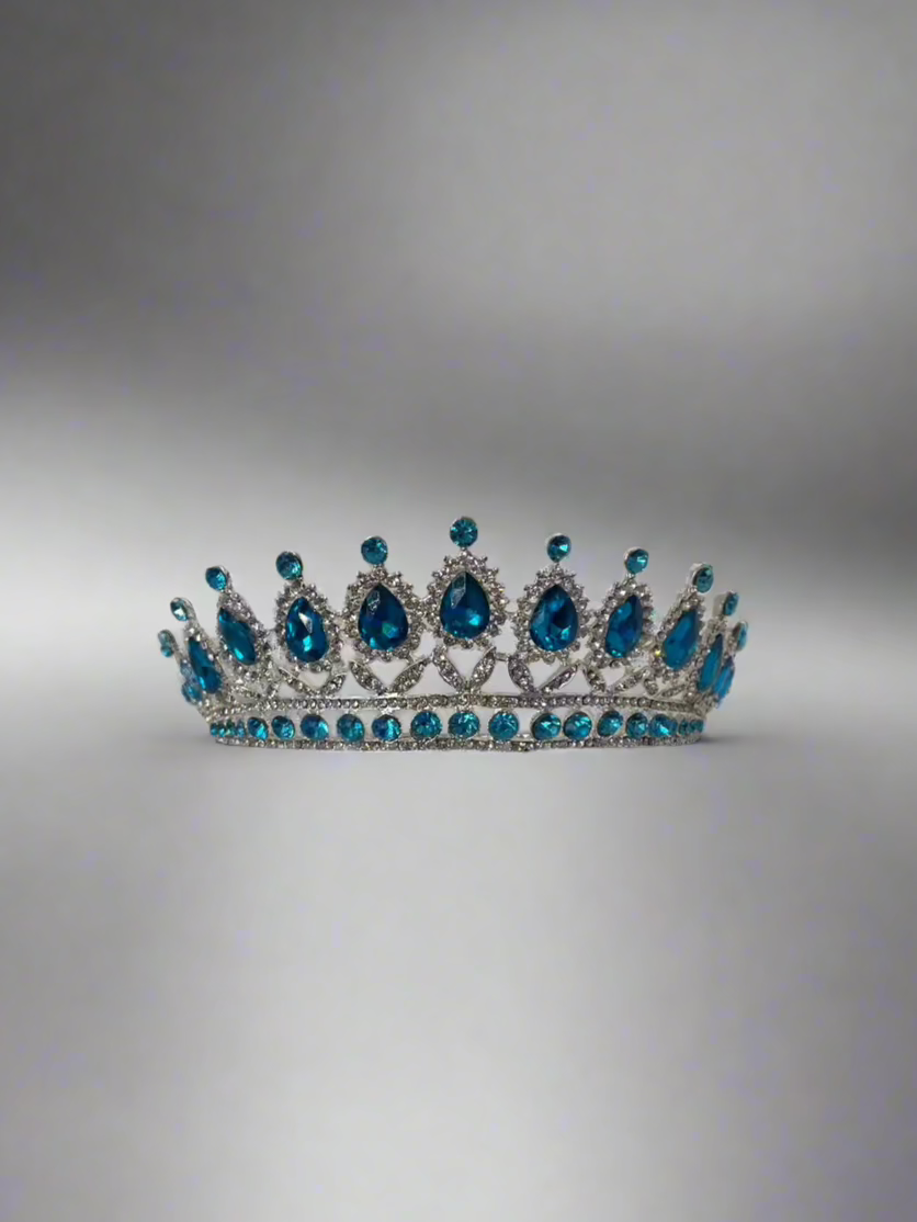 Calla Collection Tiara TR-879 Gorgeous Big Stones Statement Crown