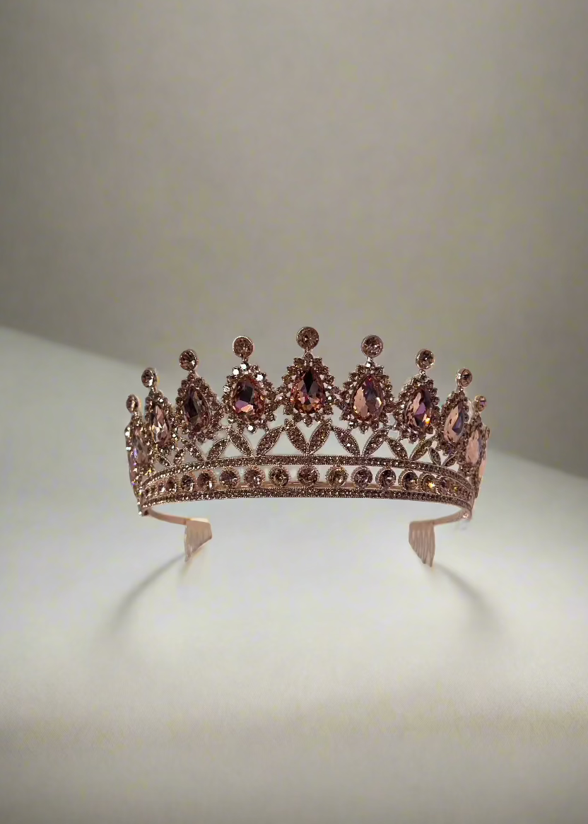 Calla Collection Tiara TR-879 Gorgeous Big Stones Statement Crown