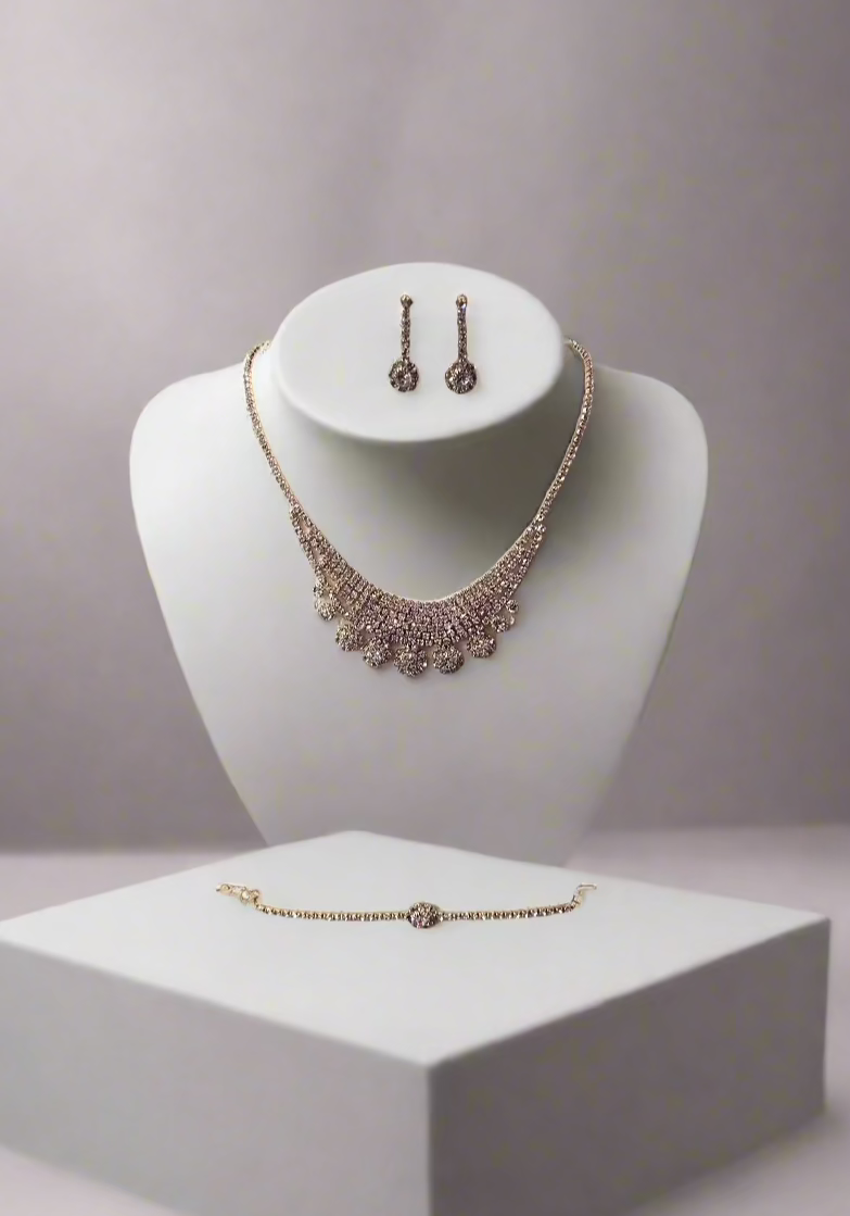 Calla Collection TR-3153 Complete Occasion Necklace, Earring & Bracelet Set