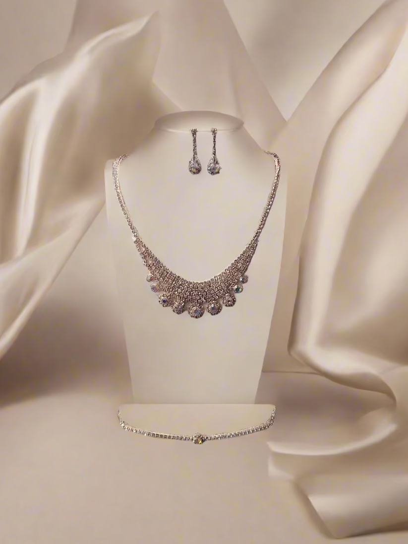 Calla Collection TR-3153 Complete Occasion Necklace, Earring & Bracelet Set