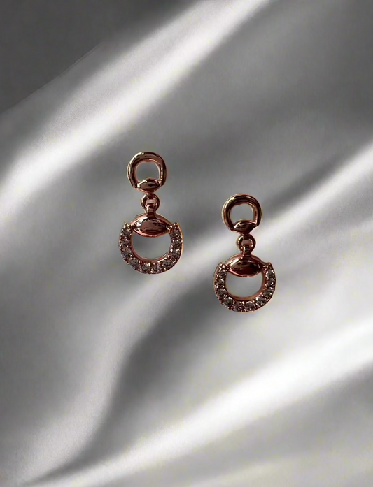 CALLAcollection TR-111 earrings featuring elegant silver hoops with intricate floral details, displayed against a neutral background.