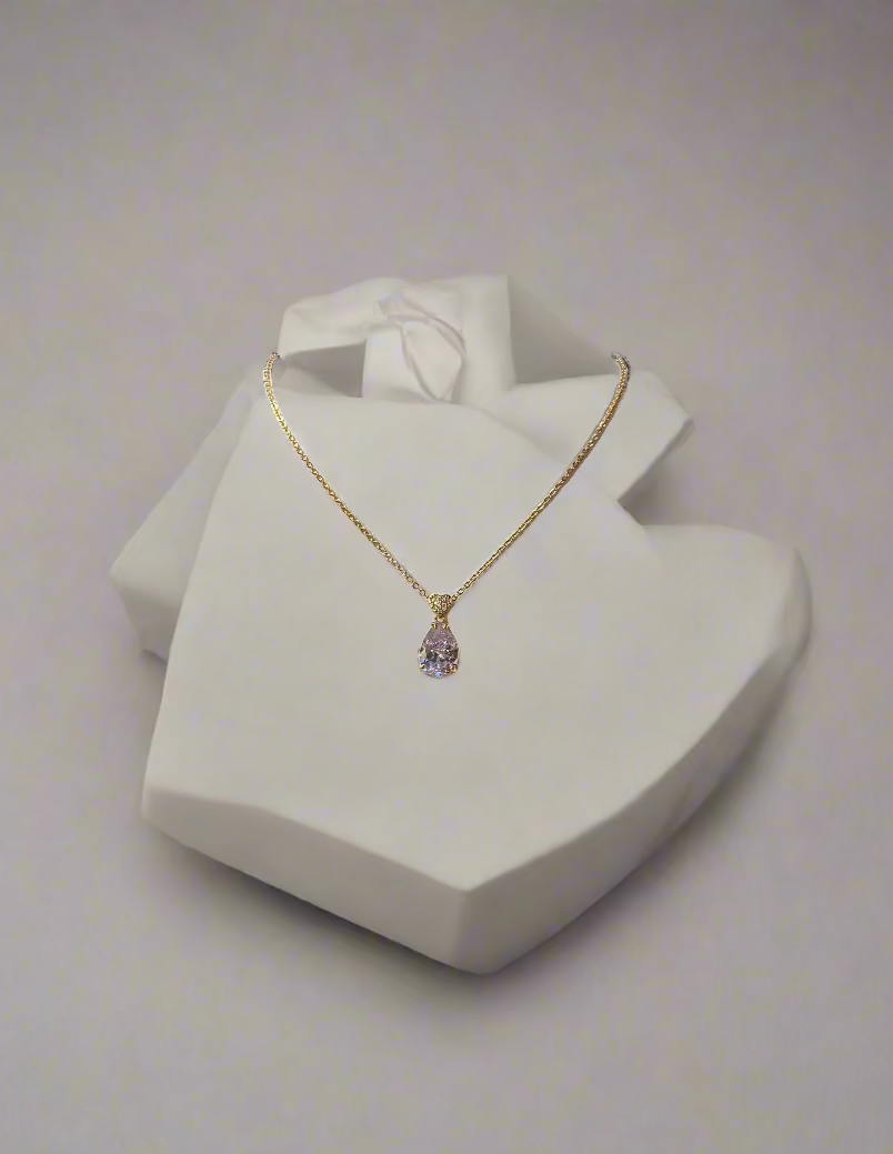 Calla Collection TR-22242 Sophisticated Cubic Zirconia Pendant Necklace Set