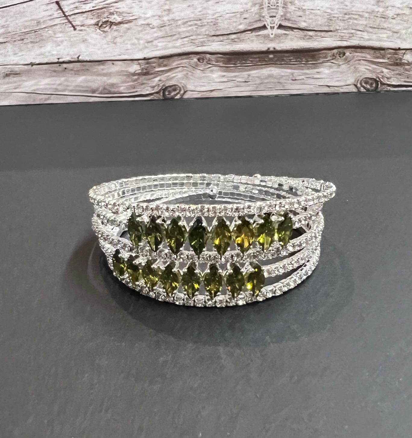 Calla Collection multi-layer fashion bracelet with versatile design, featuring mixed metal elements and elegant jewelry style.