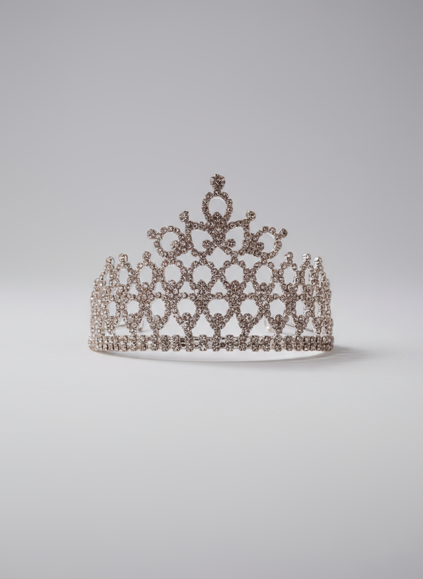 Calla Collection Tiara TR-895 Sparkling Royalty Rhinestone Crown