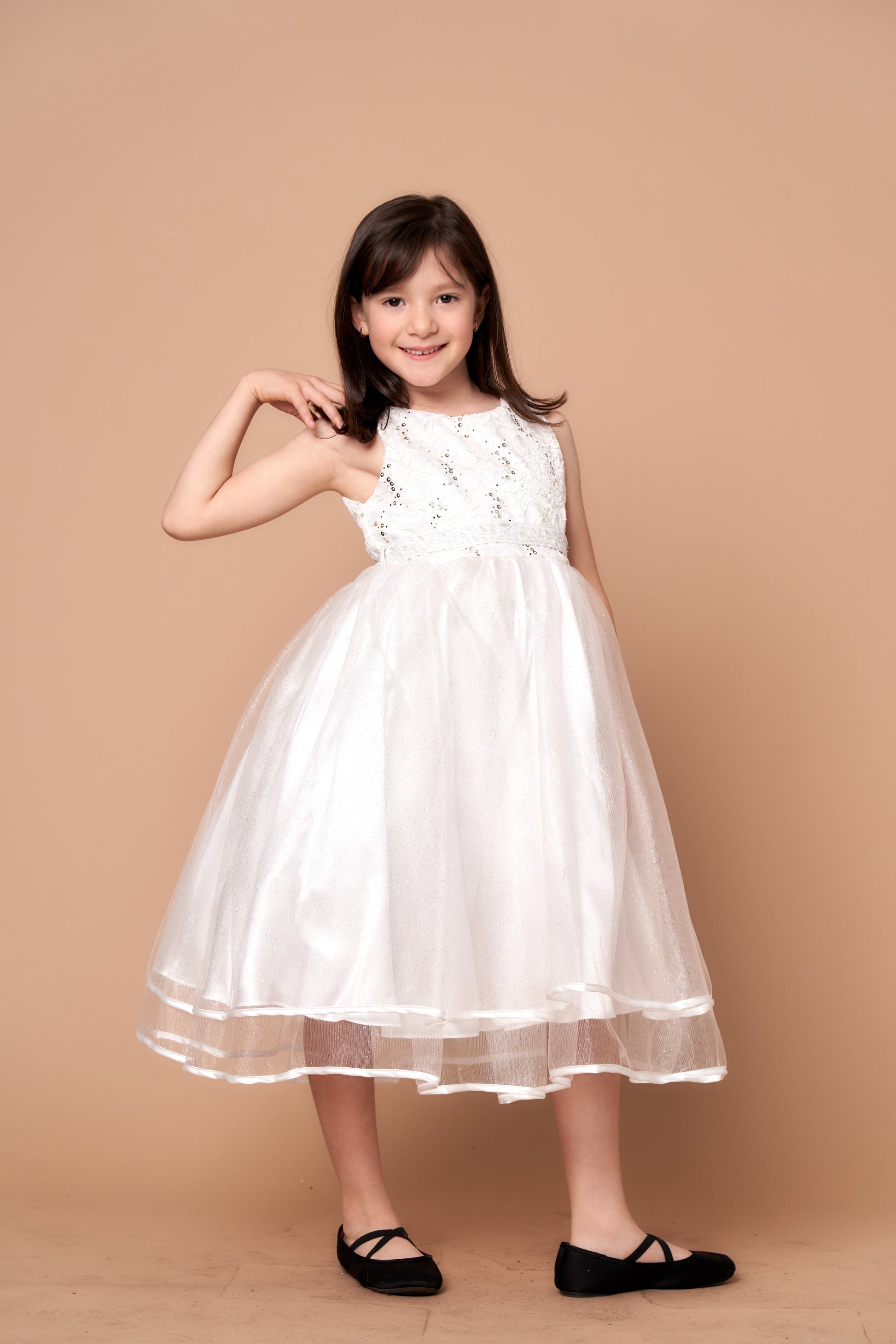 Fully lined dress Calla Collection D-813 built with an integrated smooth inner comfort lining