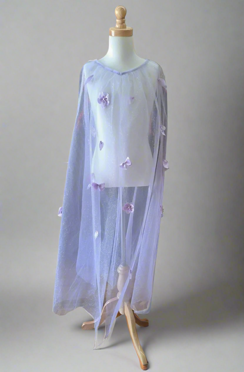 Colorful children's cape from Calla Collection, featuring playful design and soft fabric, perfect for kids' accessories.