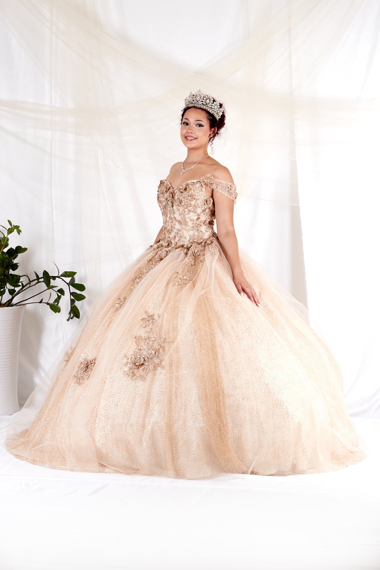 Calla Collection KY-73112 special occasion presentation dress showcasing a masterfully sculpted sweetheart neckline and structured bodice