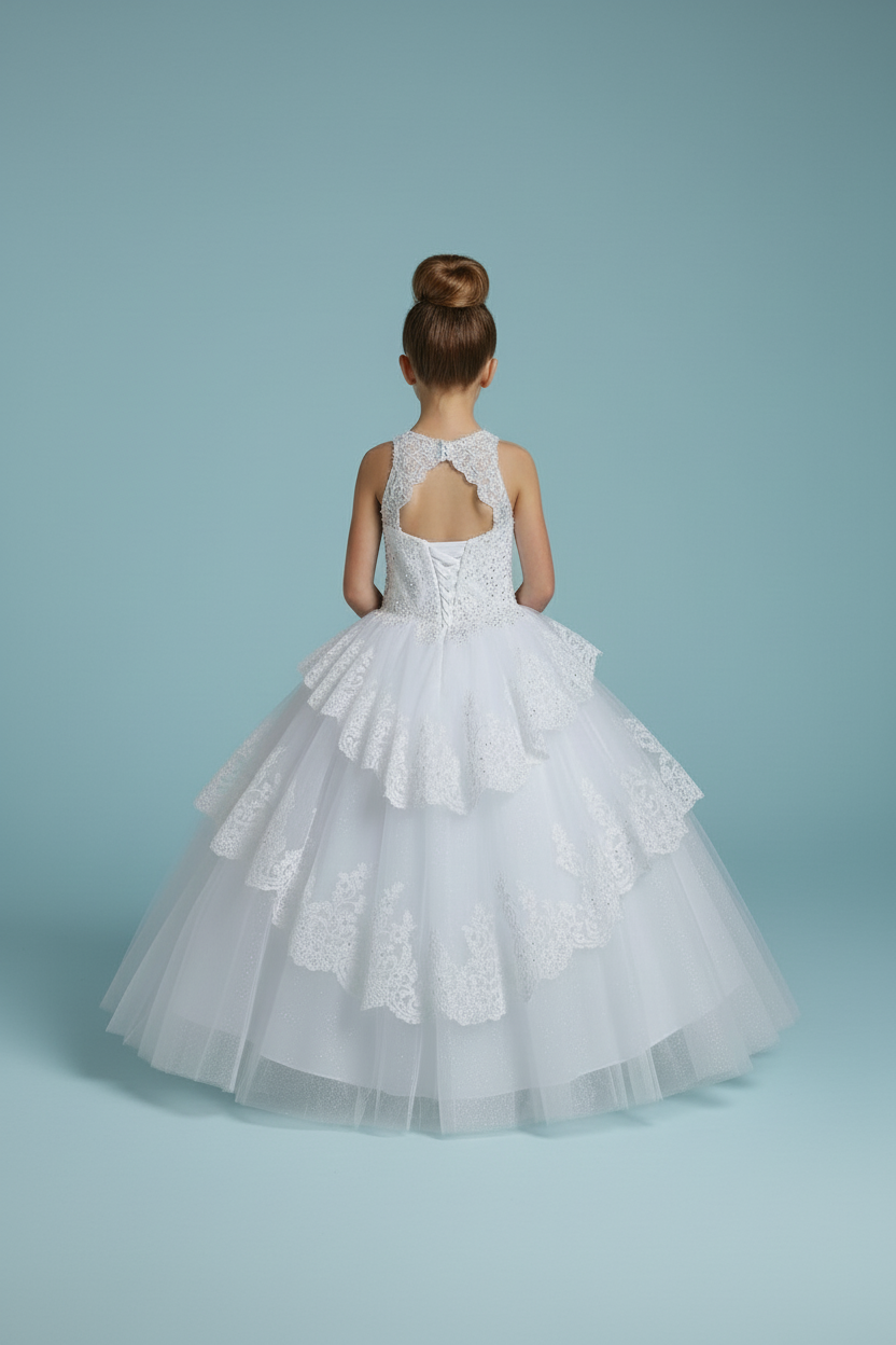Calla Collection KY-224 mini quinceanera style ball gown with adjustable corset backing