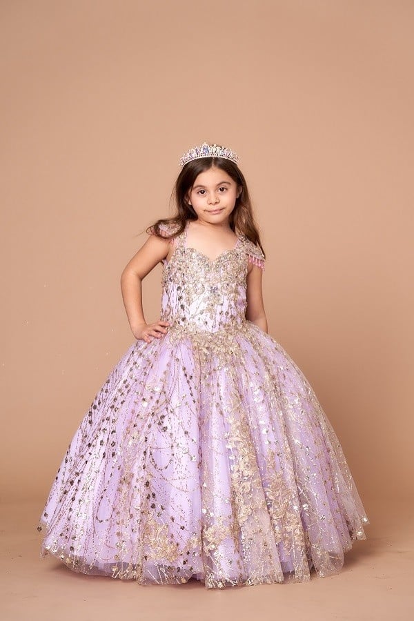 Calla Collection KY-226 formal gown demonstrating high fabric volume and exceptional movement