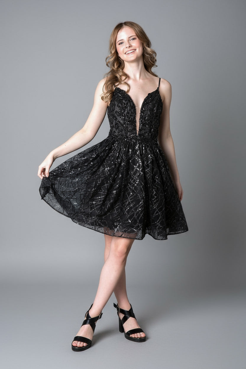Calla Collection KY-74028 sleeveless sequin formal party gown