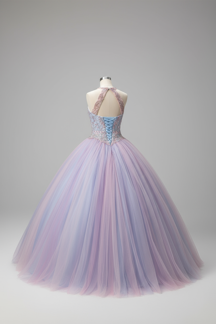 Premium embroidered bodice kids ball gown Calla Collection KY-79398