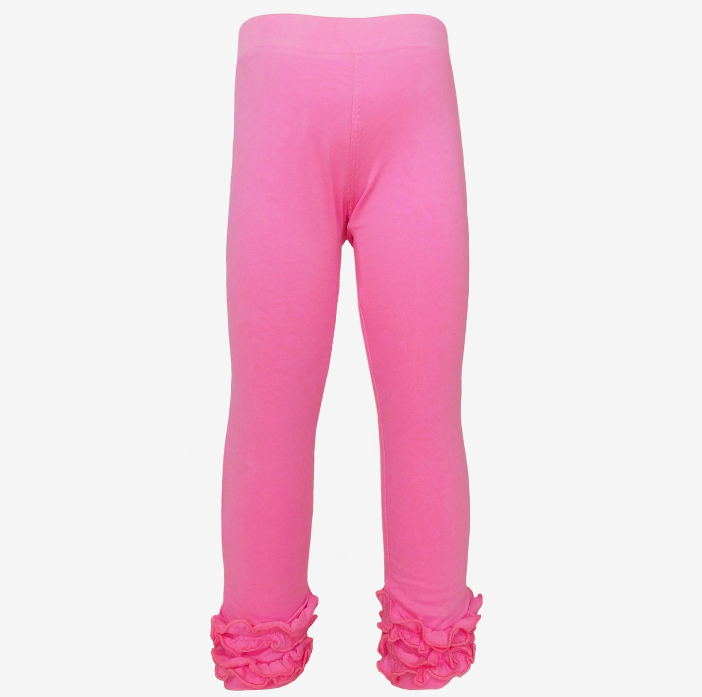 AnnLoren Baby Girls Big Girls Boutique Pink Ruffle Butt Leggings Set