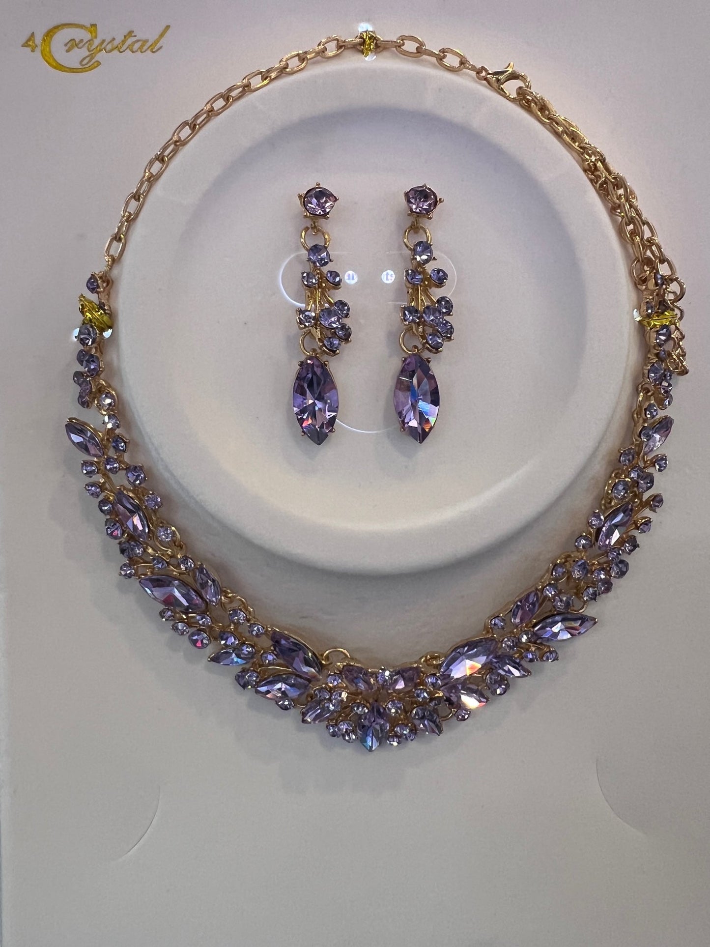 Calla Collection TR-366 Elegant Event Necklace & Earring Set
