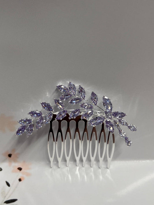 CallaCollection lilac jewelry piece, elegant design with intricate details, showcasing craftsmanship in a close-up view.