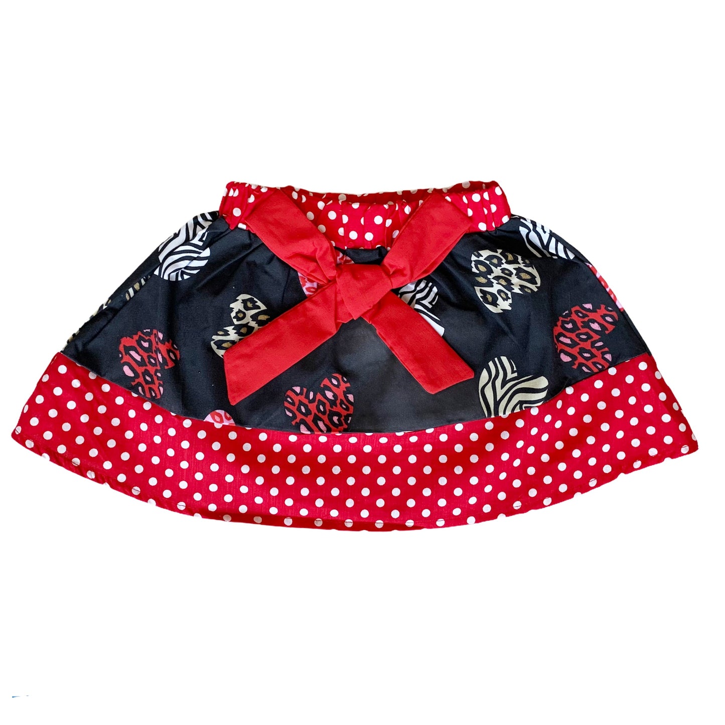 AL Limited Girls Valentine's Day Long Sleeve Shirt & Hearts Skirt Set