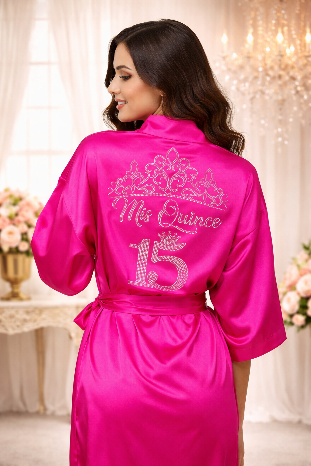ROBES-"QUINCE ANOS" SATIN ROBE