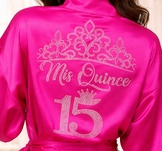 ROBES-"QUINCE ANOS" SATIN ROBE