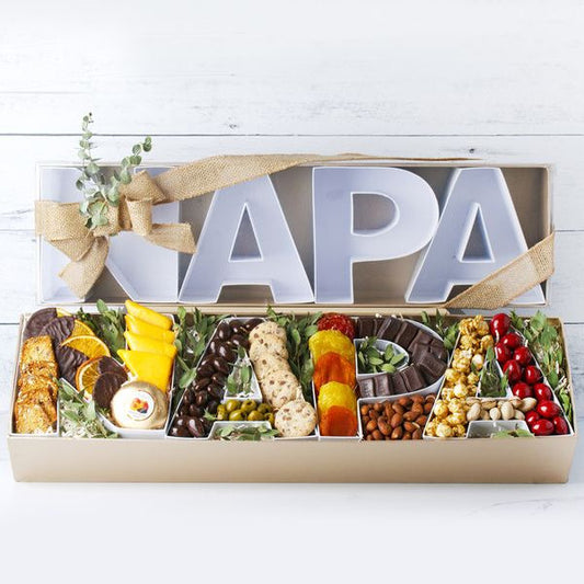 Gourmet gift basket from GreatArrivals/WineCountry with Napa Signature Sampler items, including wine and gourmet snacks.