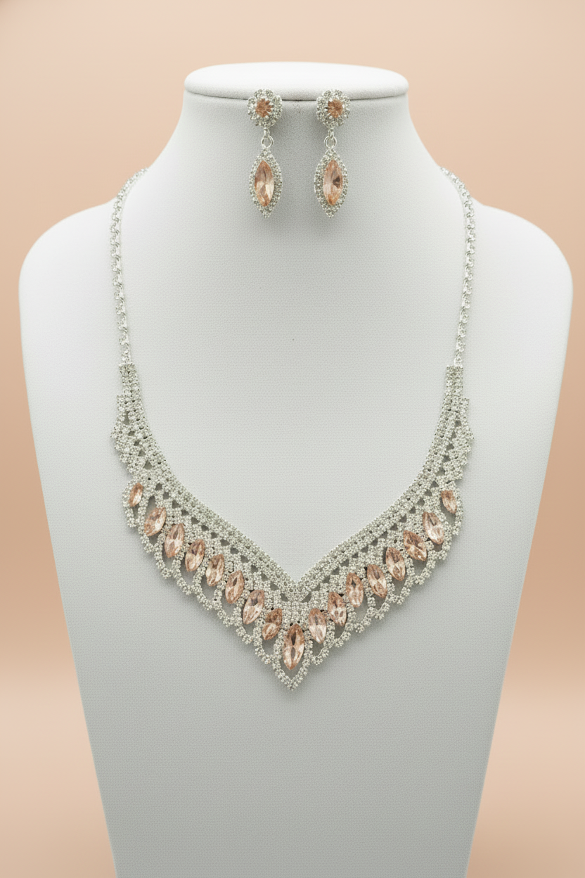 Calla Collection TR-20350 Formal Necklace & Earring Set