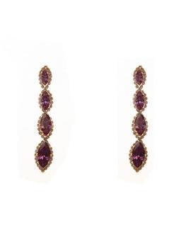 Calla Collection Earrings TR-11199 Intricate Luxury Cubic Zirconia CZ Dangle Earrings