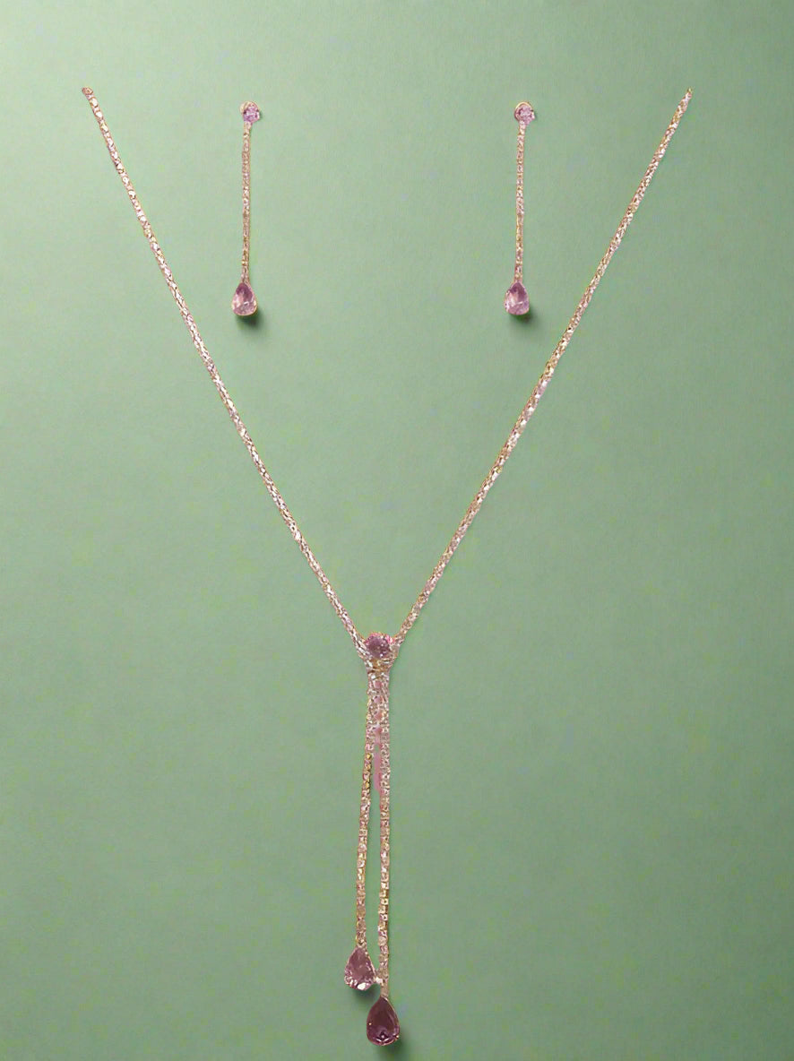 Calla Collection TR-22228 Stylish Dangling Pendant & Earring Set