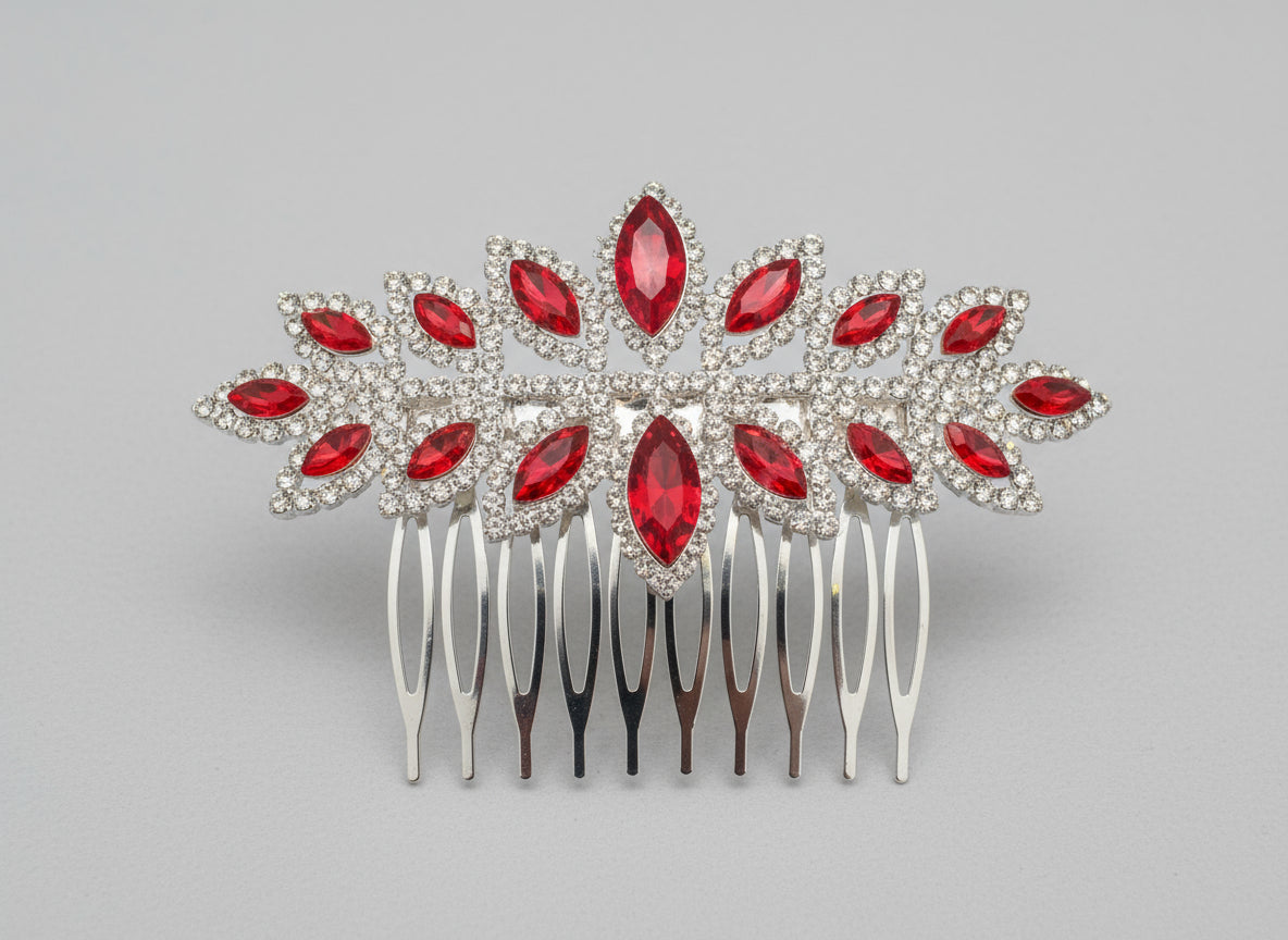 Calla Collection Hair Comb TR-40676 Elegant Sophisticated Rhinestone Hair Comb