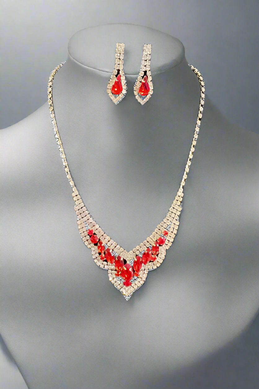 Calla Collection TR-3149 Beautiful Design Necklace, Earring & Bracelet Set