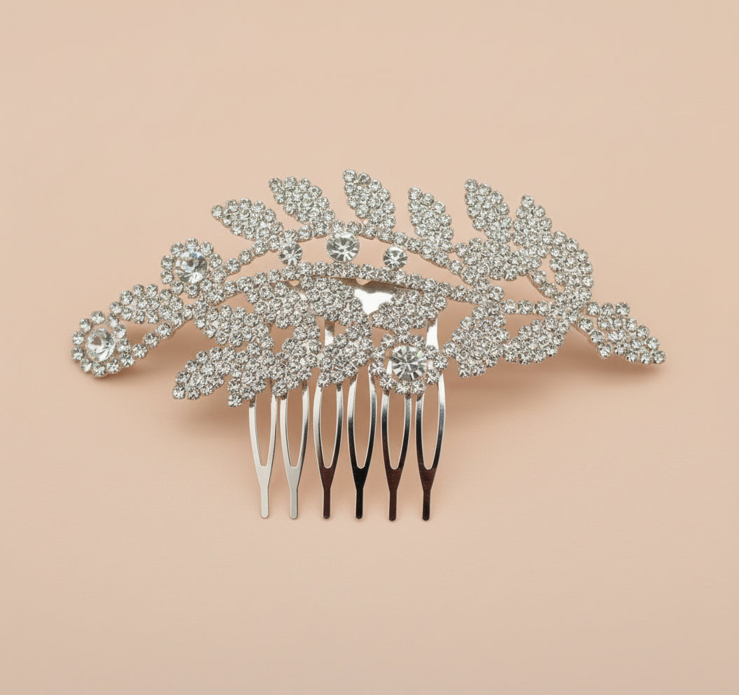 Calla Collection Hair Comb TR-40733 Effortless Statement Rhinestone Hair Comb