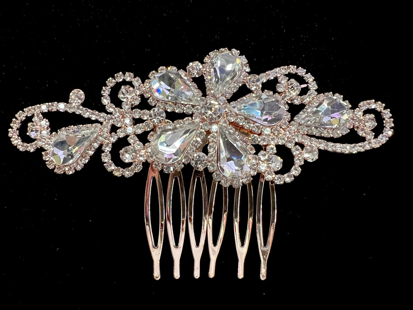 Calla Collection Hair Comb TR-40741 Sparkle and Shine Rhinestone Hair Comb