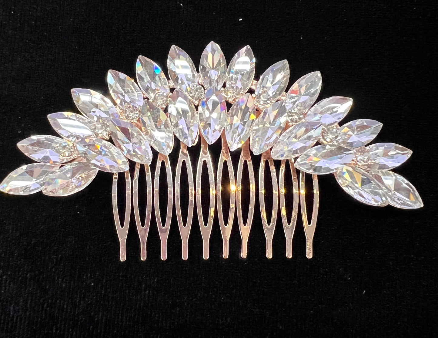 Calla Collection Hair Comb TR-41163 Intricate Luxury Cubic Zirconia CZ Hair Comb