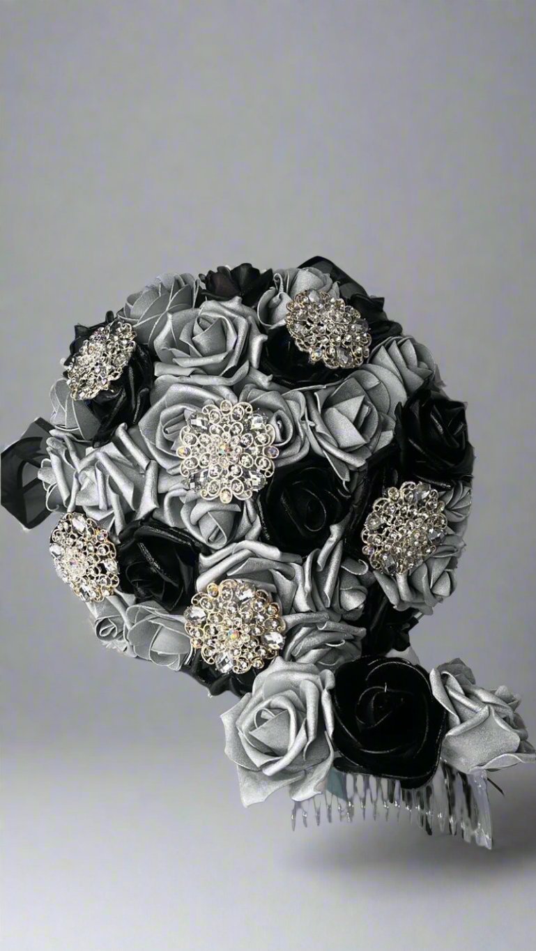 Calla Collection ROUND BOUQUET 2 special occasion bouquet engineered for formal court of honor presentations.