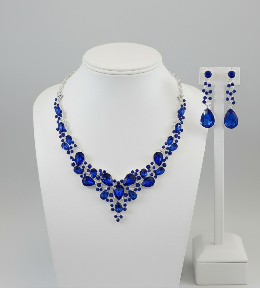 Calla Collection TR-364 Versatile Timeless Rhinestone Necklace Set