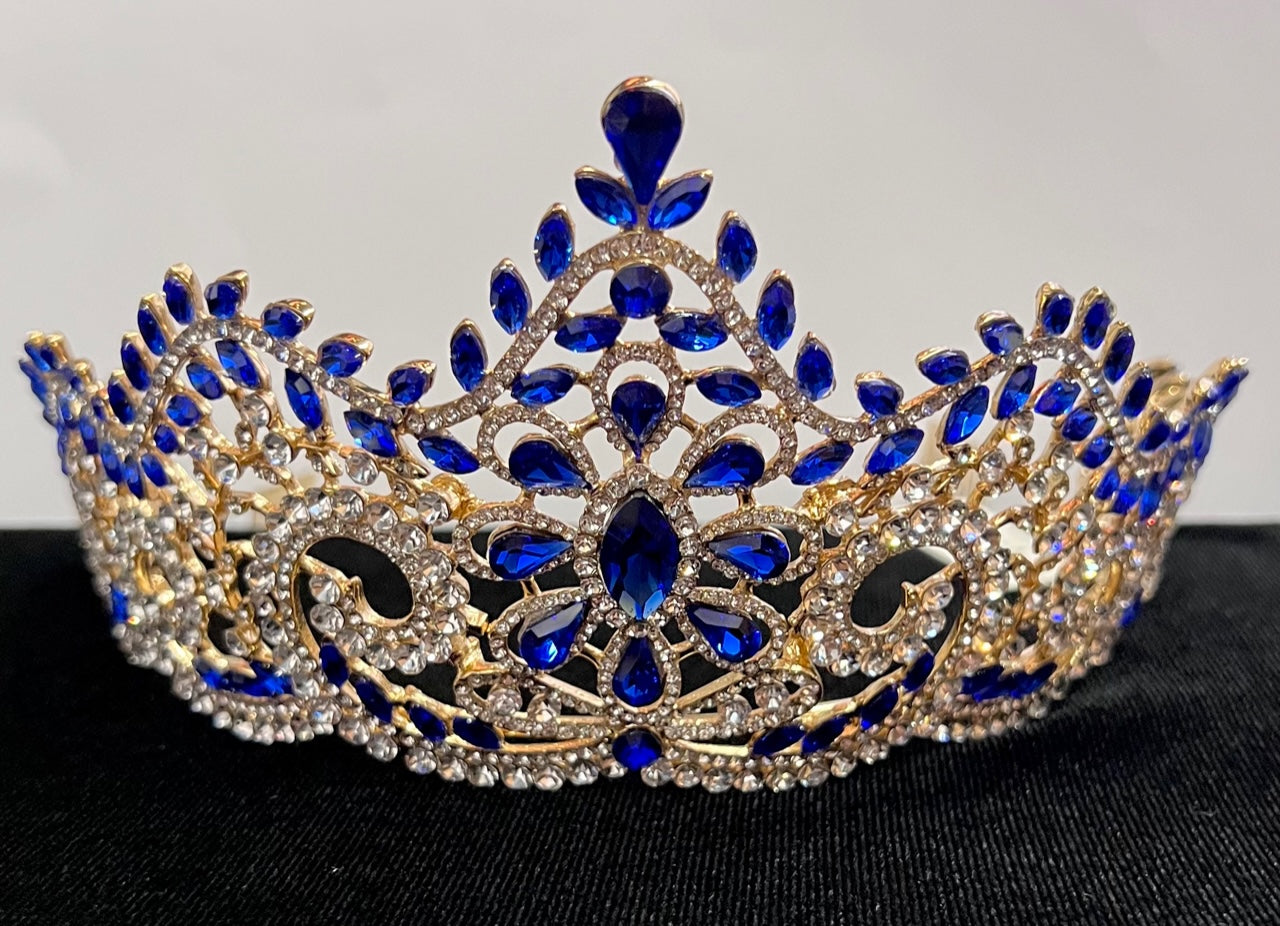Calla Collection royal blue jewelry piece with intricate design, showcasing vibrant blue tones and elegant craftsmanship.