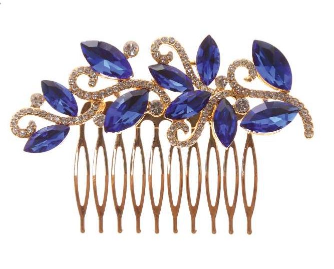 Calla Collection Hair Comb TR-41171 Elegant Special Occasion Rhinestone Hair Comb