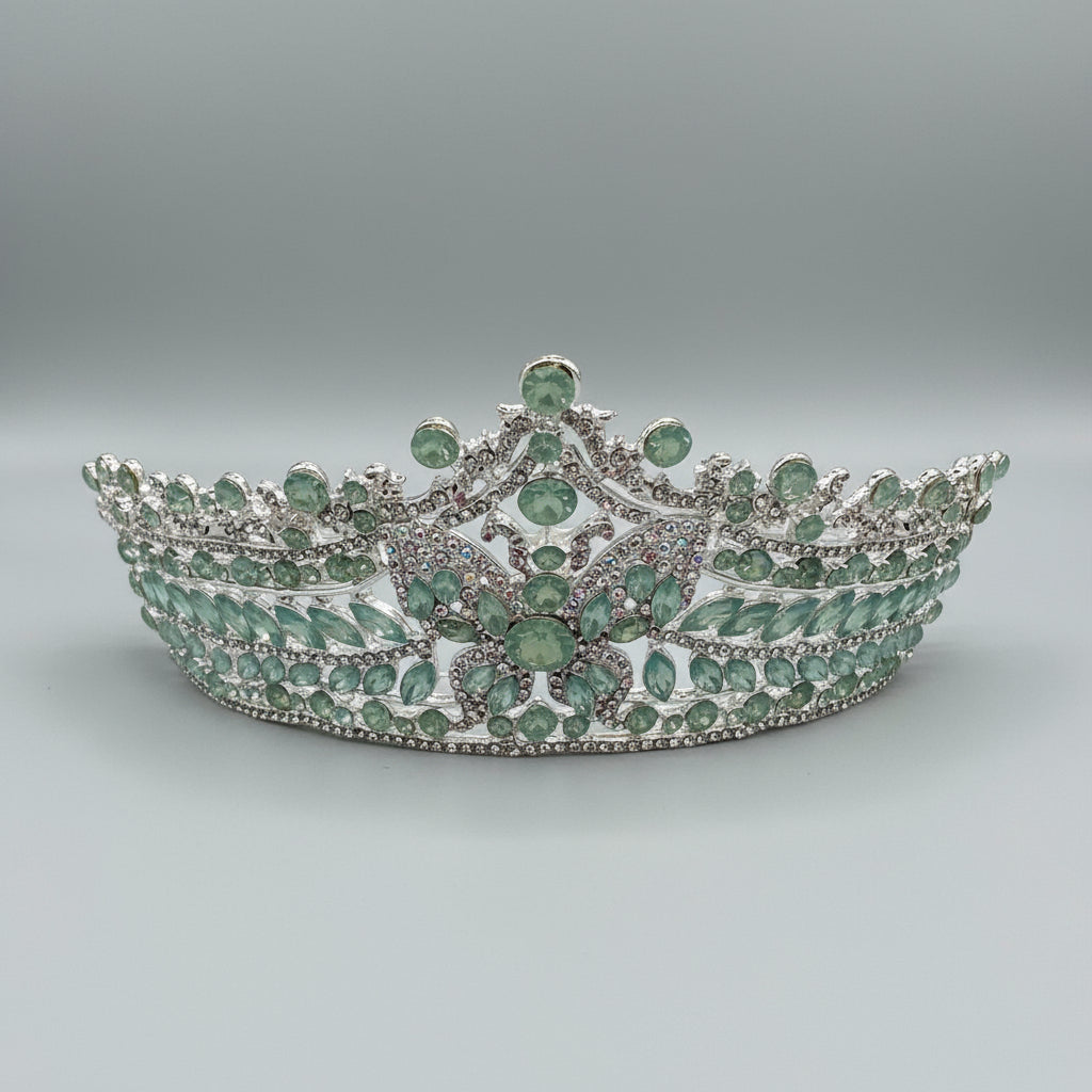 Calla Collection TR-955 jewelry piece featuring elegant design with sage green accents and intricate metalwork.