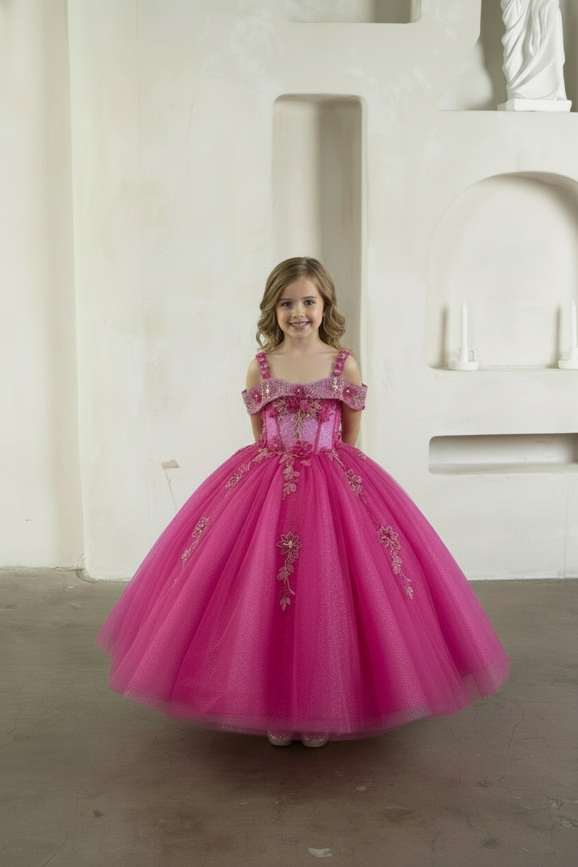 Reverse view of the Calla Collection SCK-308 formal dress illustrating a clean hidden back closure system and supportive tailored seams.