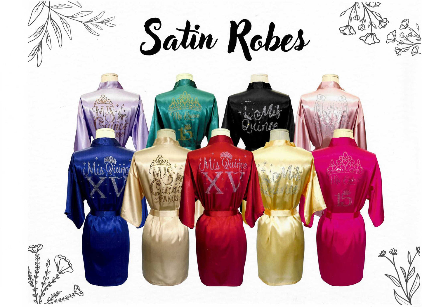 ROBES-"QUINCE ANOS" SATIN ROBE
