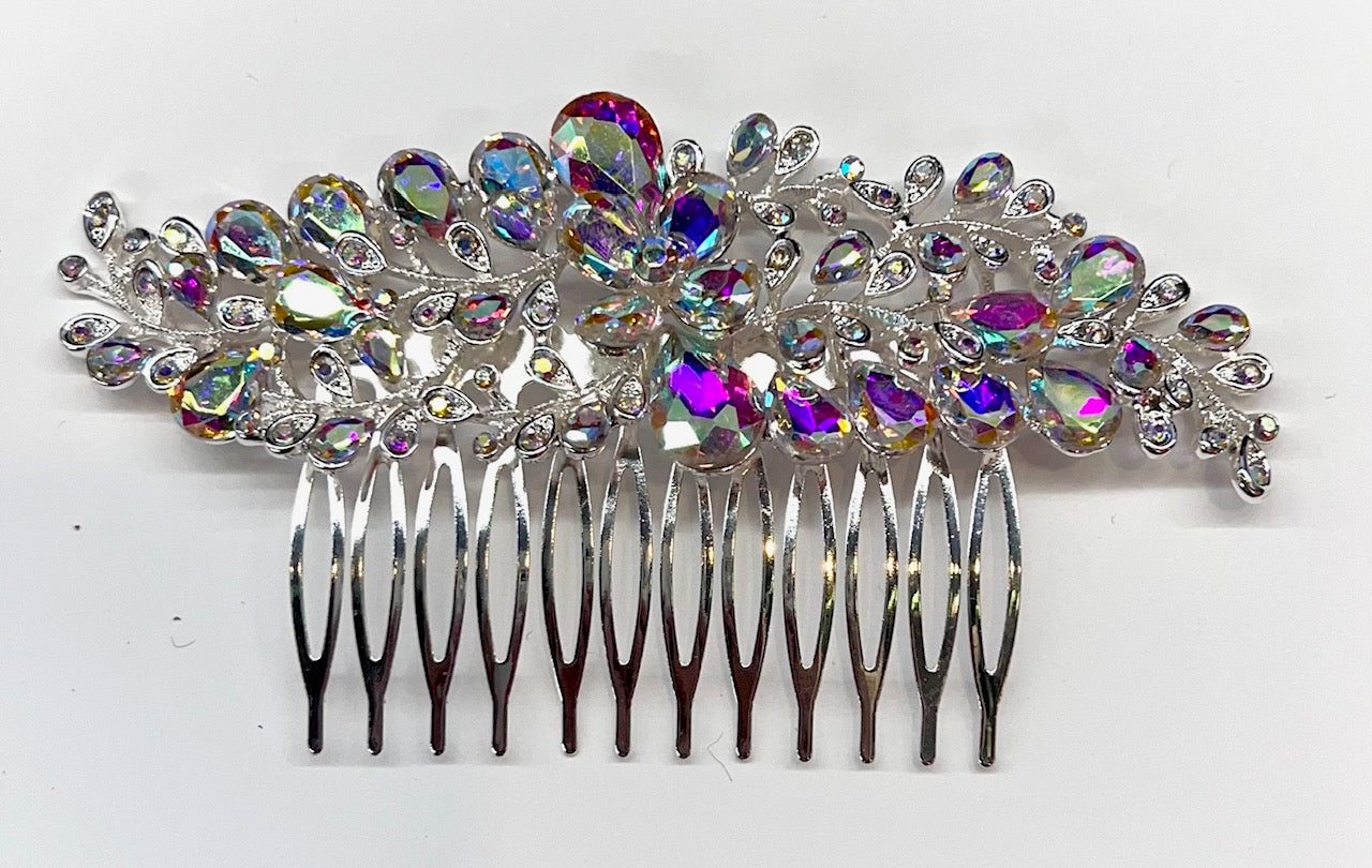 Calla Collection Hair Comb TR-41010 Secure Fit Sparkling Rhinestone Hair Comb