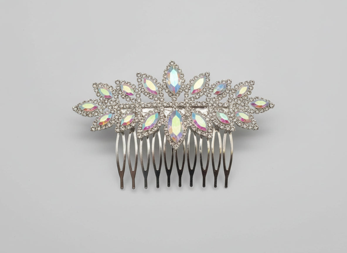 Calla Collection Hair Comb TR-40676 Elegant Sophisticated Rhinestone Hair Comb