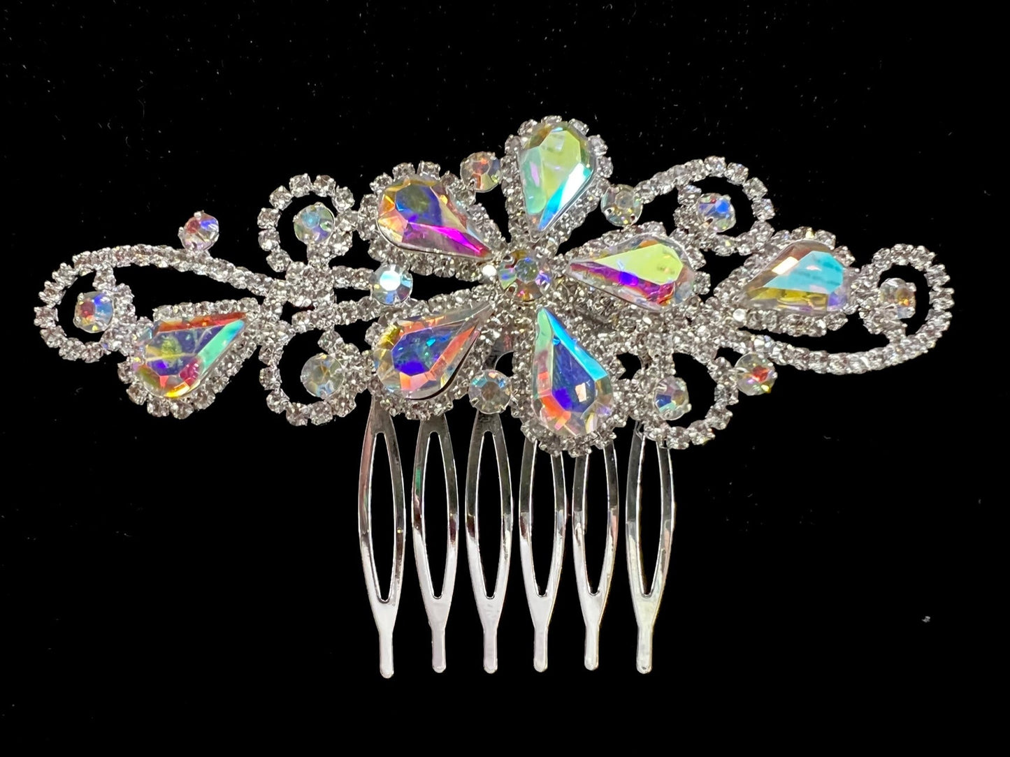 Calla Collection Hair Comb TR-40741 Sparkle and Shine Rhinestone Hair Comb